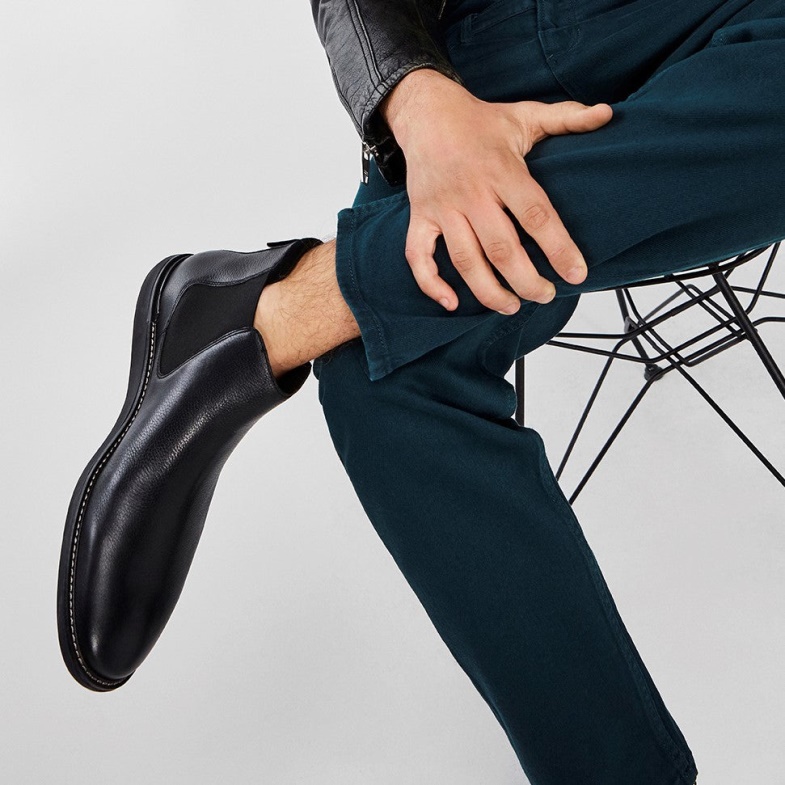 Aldo Fashion Black Moongrip Ankle Boot