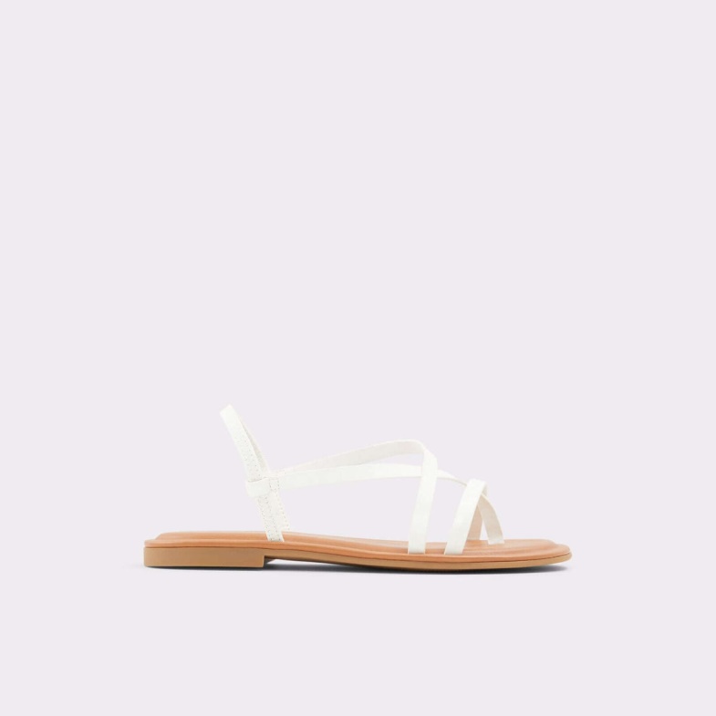 Fashion Aldo White Broasa Flat Sandals