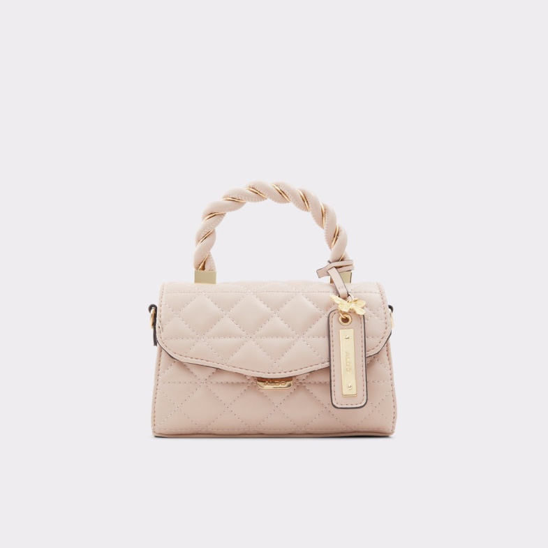 Light Pink Aldo Fashion Ribands Top Handle Bag