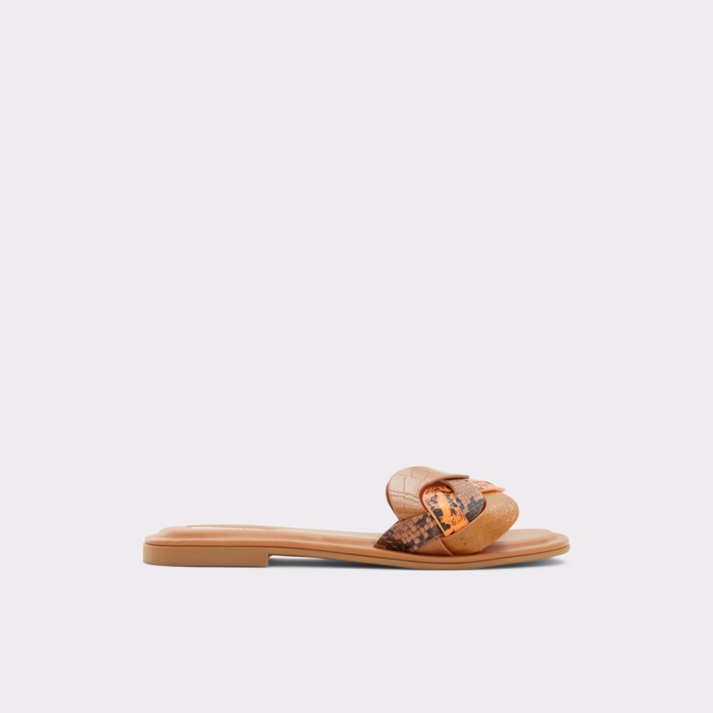 Brown Multi Adwilaviel Slide Sandal Aldo Fashion