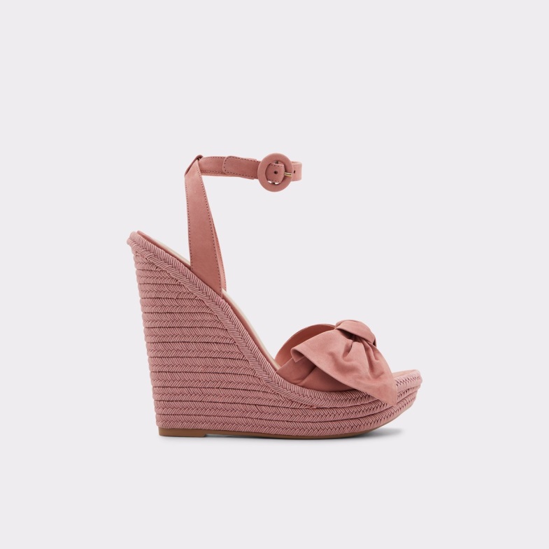 Fashion Bright Pink Besch Wedge Sandal Wedge Heel Aldo