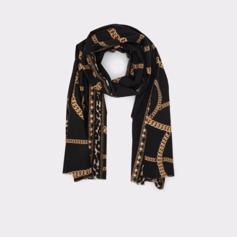 Fashion Black-Gold Multi Enobadanten Decorative Scarf Aldo