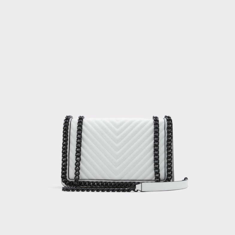 Fashion Aldo Greenwald Crossbody Bag White Synthetic Smooth