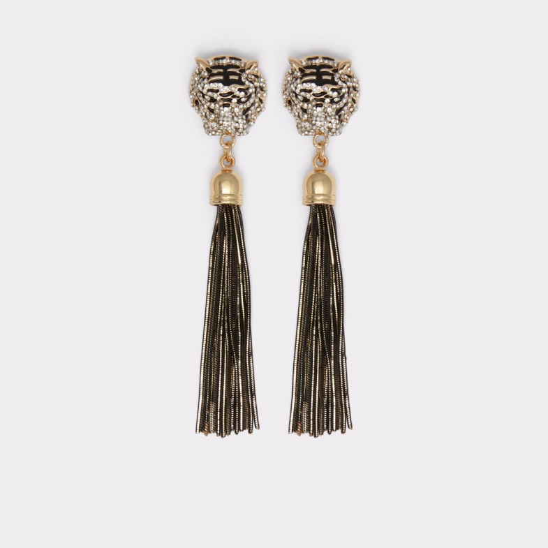 Black-Gold Multi Aldo Fashion Last Chance Istokpoga Chandelier Earrings