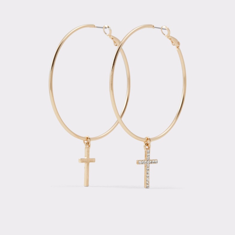 Fashion Aldo Gold-Clear Multi Last Chance Ocoitha Earrings