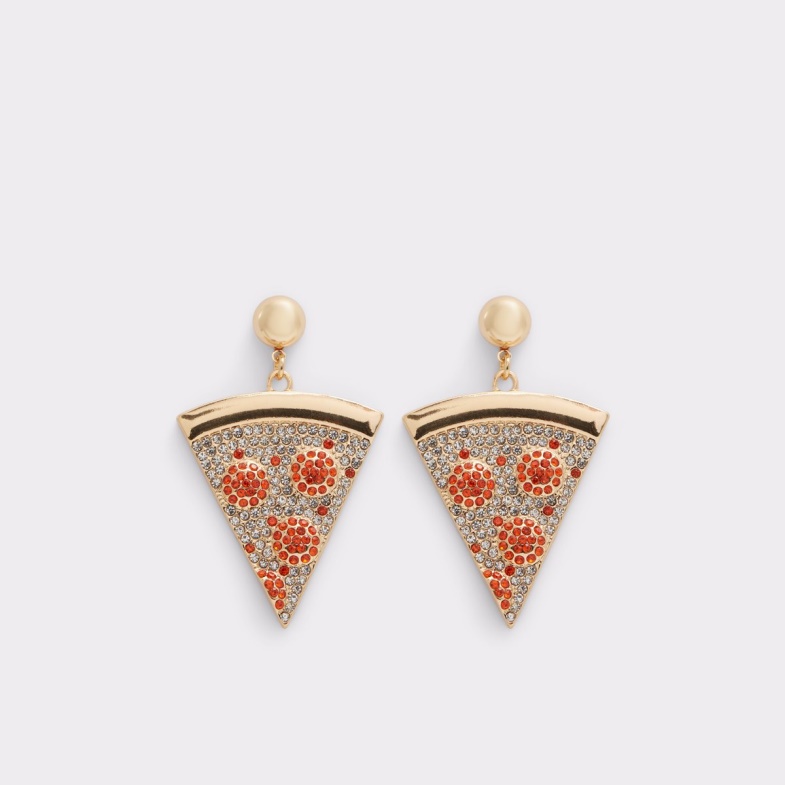 Aldo Fashion Last Chance Pizzaa Statement Earrings Red