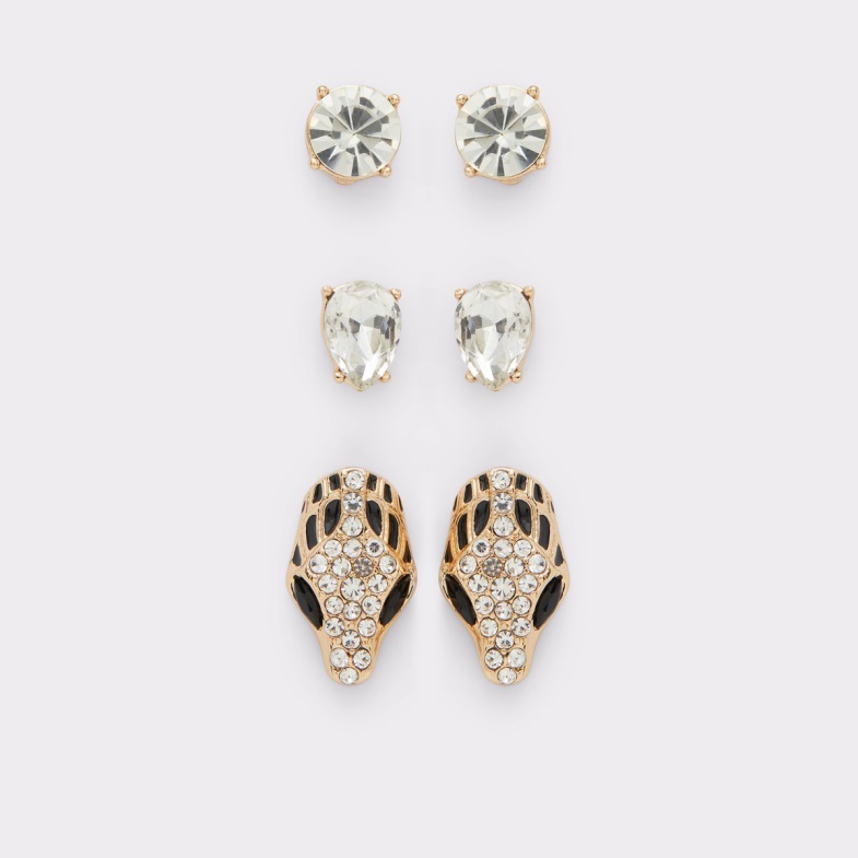 Aldo Fashion Black-Gold Multi New Arrival Serpine Earrings