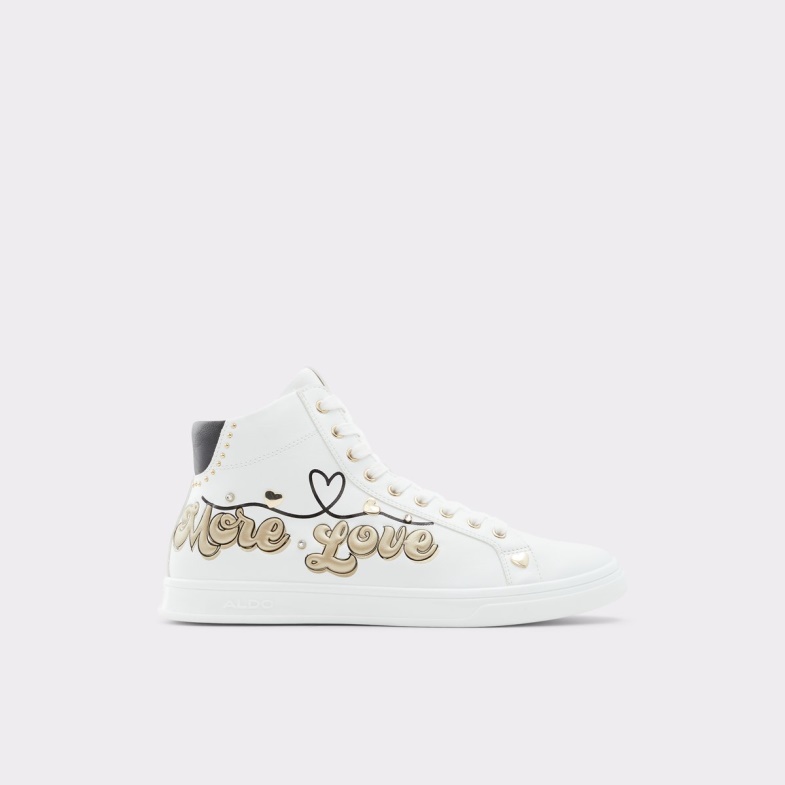 Aldo Toplove High Top Sneaker White Fashion