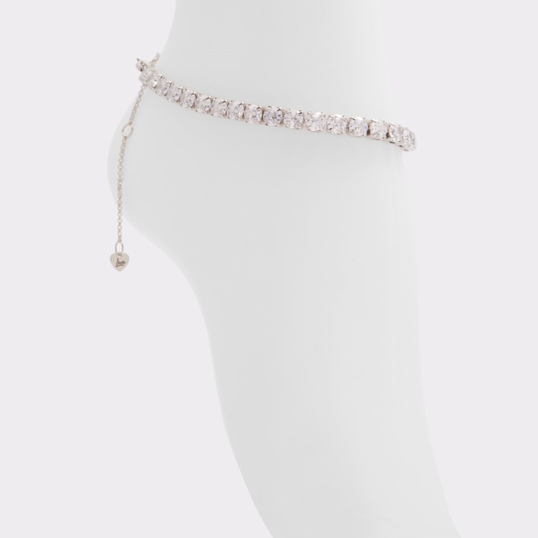 Fashion Silver-Clear Multi Varqa Anklet Aldo