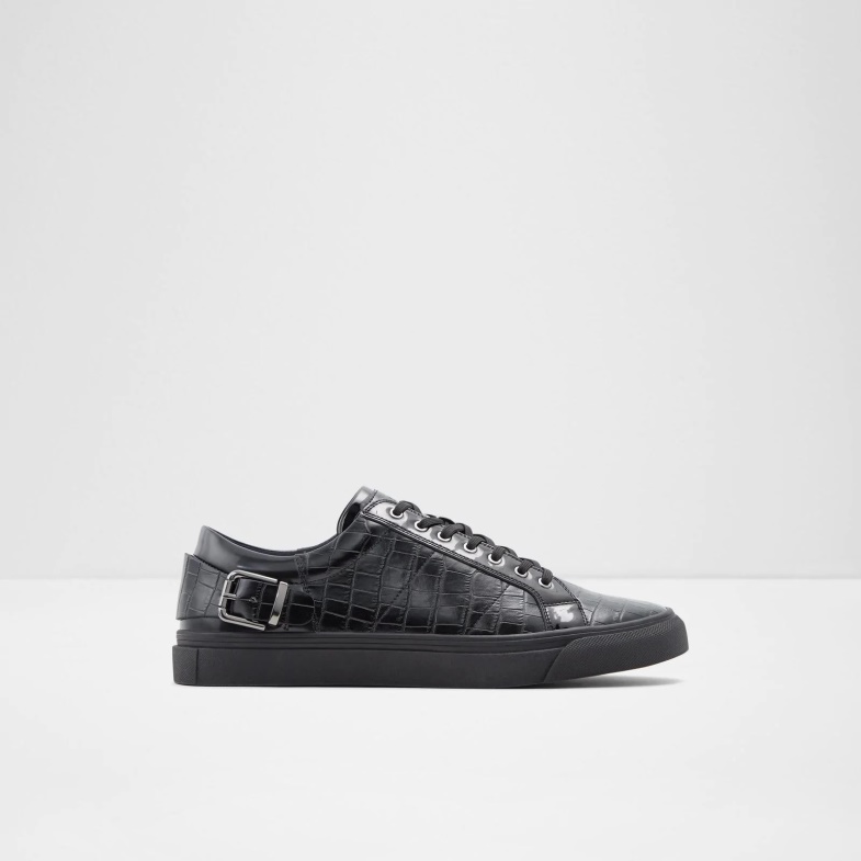 Aldo Black Fashion Himrich Low Top Sneakers Lace Up