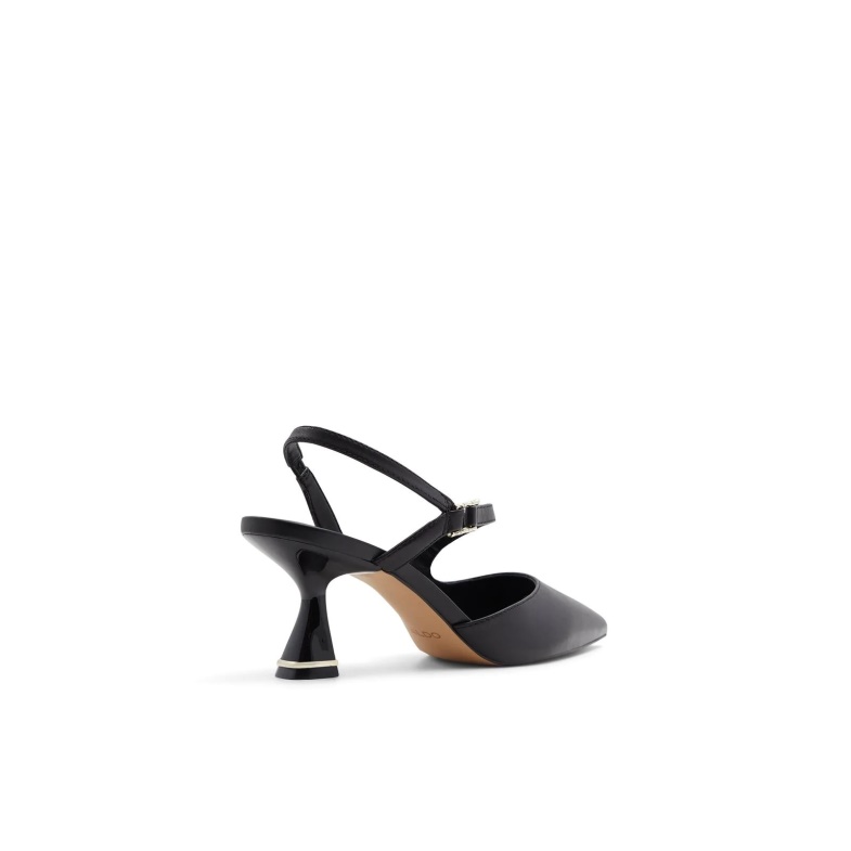Aldo Black Fashion Sevilla Heeled Sandals Slip Ons