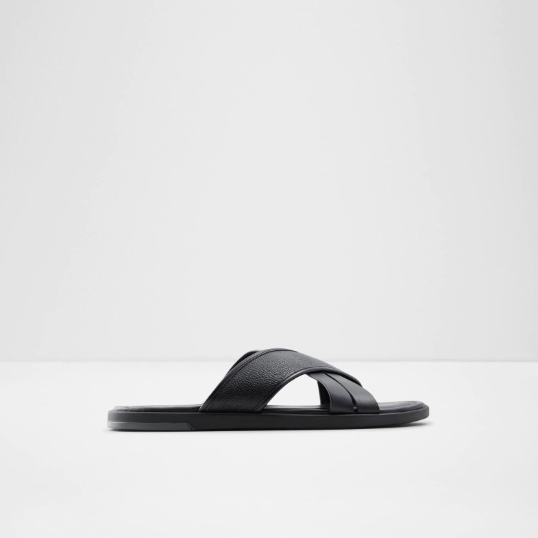 Aldo Fashion Black Livne Flat Sandals