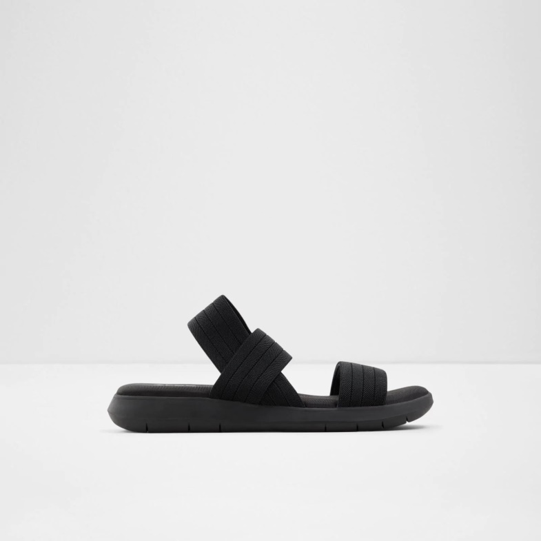 Aldo Fashion Black Reposa Flat Sandals