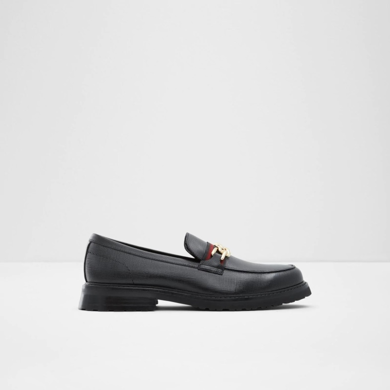 Aldo Fashion Black Weaver Loafers Slip On