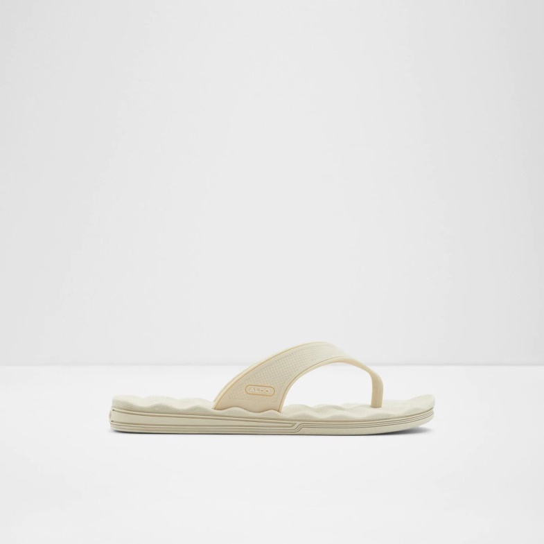 Beige Aldo Fashion Haciendo Flip Flops