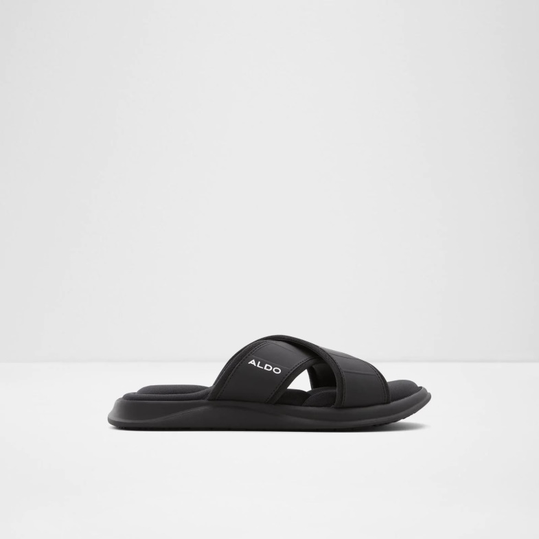 Black Dossio Flat Sandals Fashion Aldo