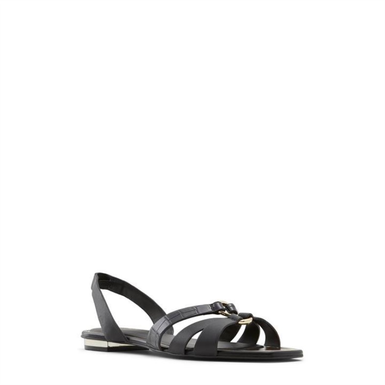 Aldo Black Fashion Aldo Marassi Flat Sandals