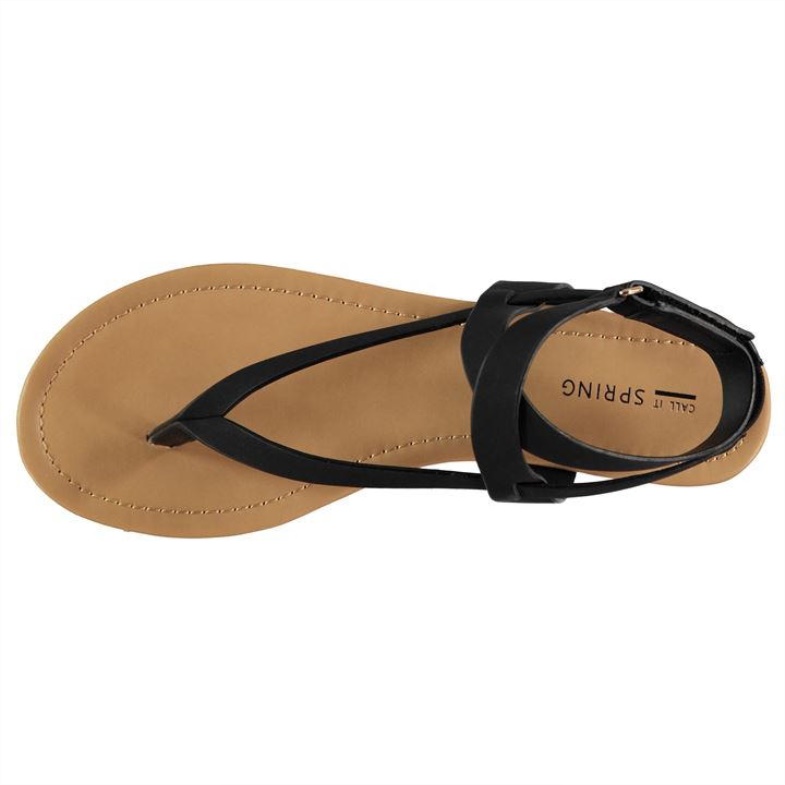 Fashion Aldo Black Aldo Husien Flat Sandals Ladies