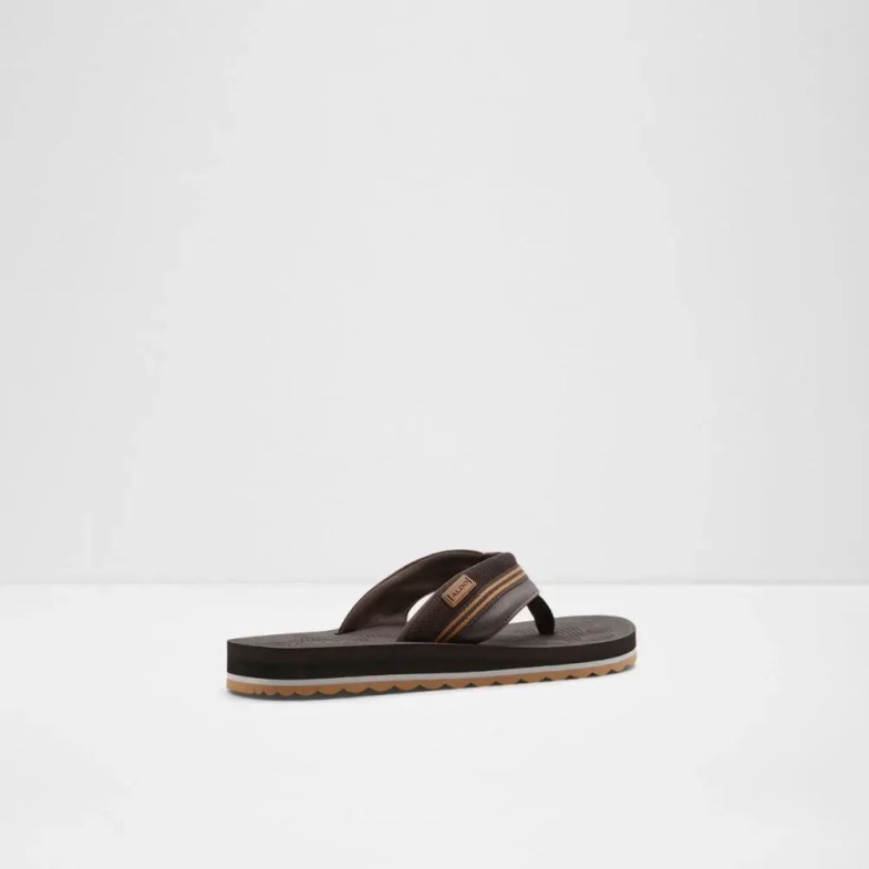 Burges Men's Thong Flat Sandal Fashion Aldo Dark-Brown
