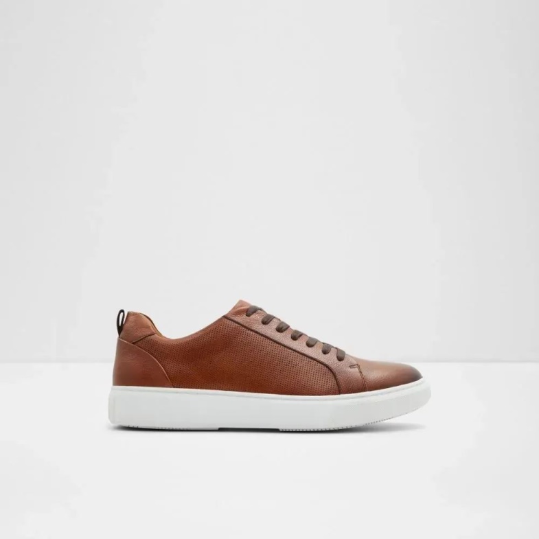 Aldo Holmes Men's Low Top Sneaker Cognac Fashion