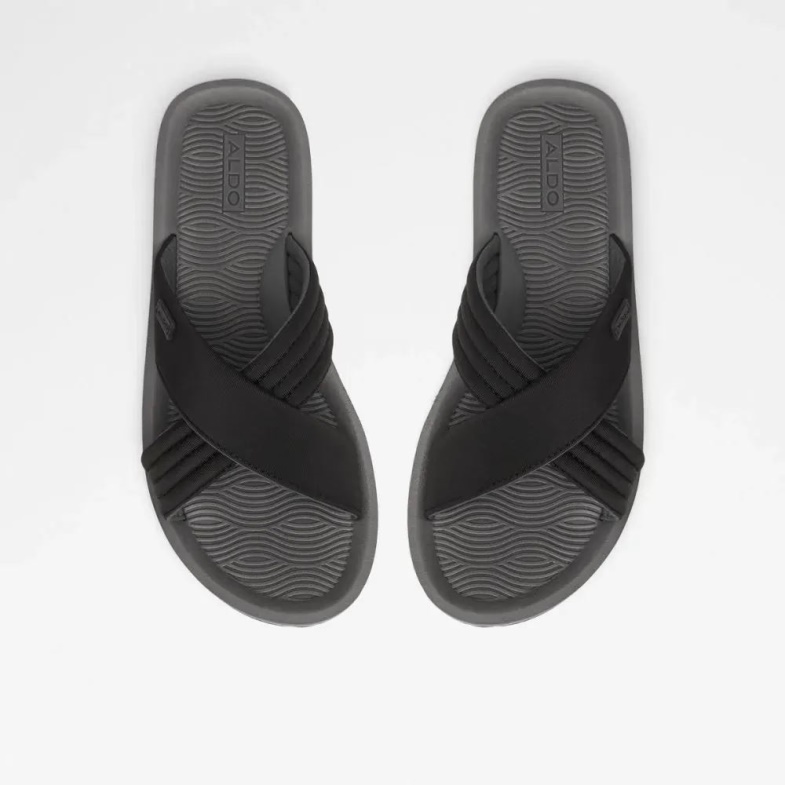 Inderpaul Men's Flat Casual Slide Sandal Fashion Aldo Other-Black