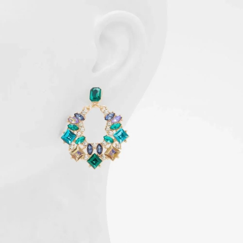 Aldo Fashion Javenany Women's Accessories Earrings Dark Green