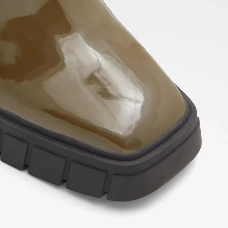 Aldo Fashion Khaki Upstage Women\'s Lug Sole Ankle Boot