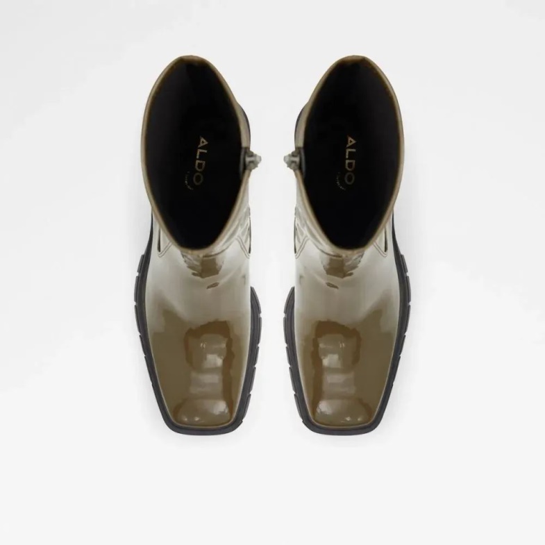 Aldo Fashion Khaki Upstage Women\'s Lug Sole Ankle Boot